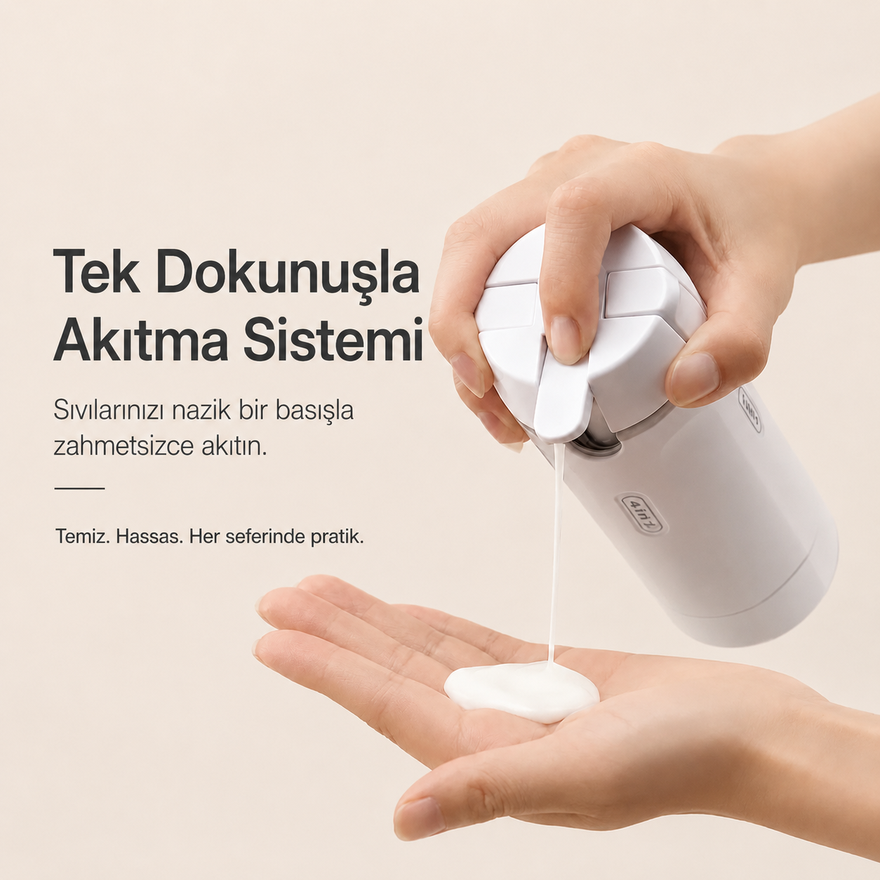 FourKit™ Tek Şişede 4 Ürün Seyahat Dispenseri